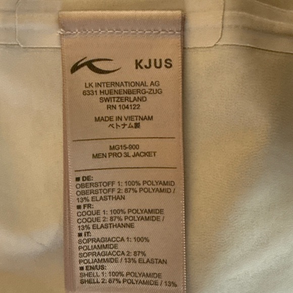 Kjus windbreaker jacket light sportswear size 50 Medium Navy Blue - Picture 10 of 10